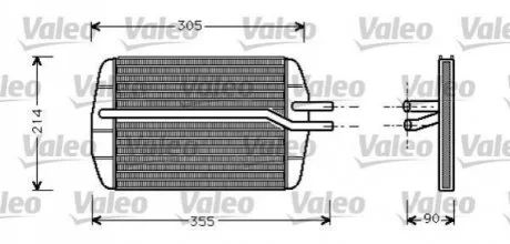 Теплообменник, отопление салона Valeo 812272