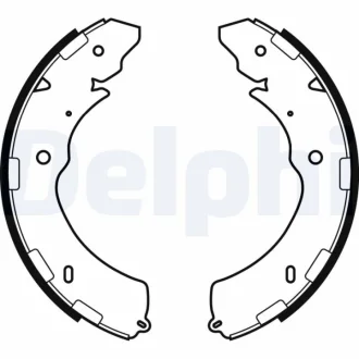 Комплект тормозных колодок из 4 шт. барабанов Delphi LS2064