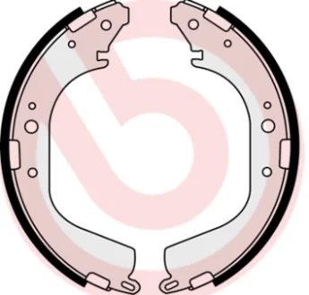 Колодки гальмівні барабанні (комплект 4 шт.).) BREMBO S 56 532