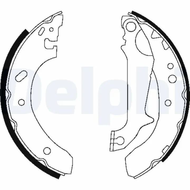Тормозная колодка FORD ESCORT VI, FIESTA V, FIESTA VI, FOCUS C-MAX, FOCUS I, FOCUS II, FUSION, KUGA I, MONDEO I, MONDEO II, TRANSIT, TRANSIT CONNECT FORD USA CONTOUR 1.25-2.4D 01.93-04.17 Delphi LS1683 (фото 1)