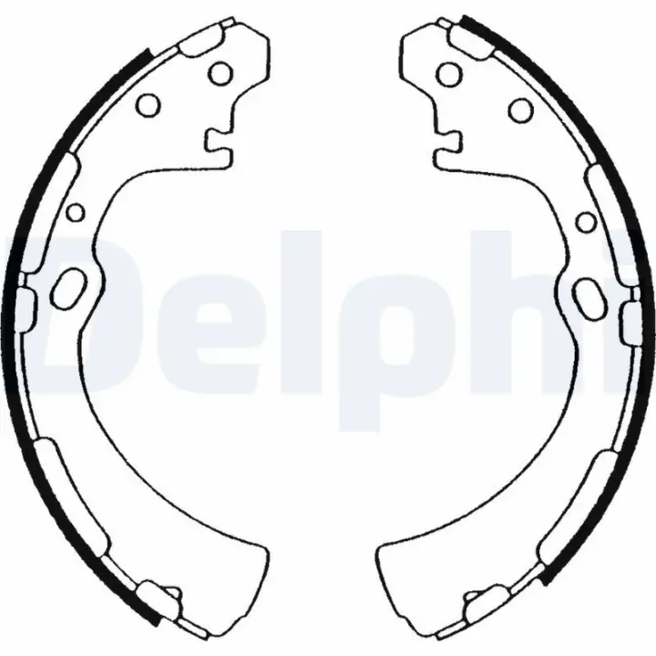 Тормозная колодка NISSAN NAVARA, NP300, PATHFINDER I, PICK UP, SERENA, TERRANO I, URVAN, VANETTE 1.5-2.7D 03.86- Delphi LS1505 (фото 1)