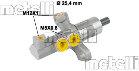 Циліндр гальмівний головний Metelli 05-0811
