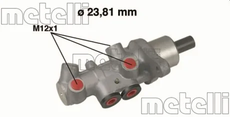 Главный тормозной цилиндр Metelli 05-0536