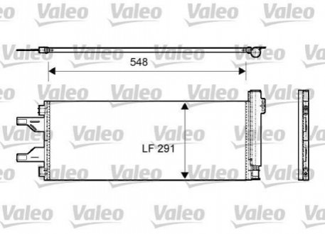 Конденсатор, кондиционер Valeo 814069