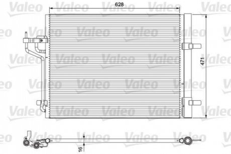 Конденсатор, кондиционер Valeo 814390