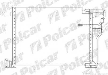 Конденсатор, кондиционер Polcar 2405K8B3