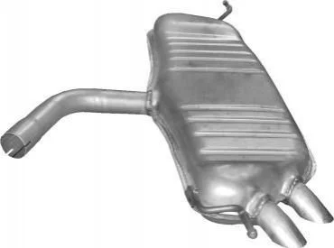 Глушник, алюм. сталь, задн. част. VW Golf V 2.0 SDi Diesel hatchback 01/04-11/08 Polmostrow POLMOSTROW 30.617