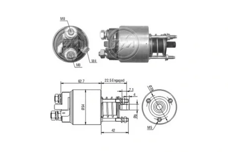 Реле втягуюче стартера ERA ZM5395