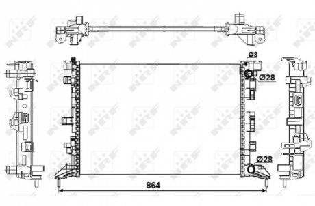 Датчик ABS, передний NRF 53066