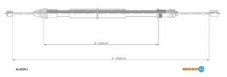 Трос ручного тормоза ADRIAUTO 4102291