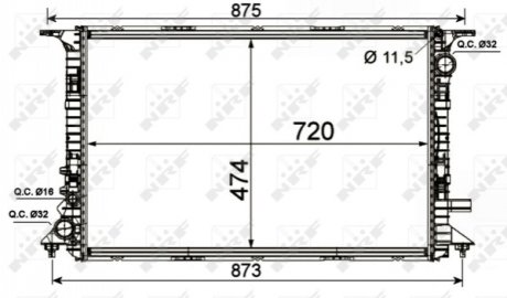 Датчик ABS, передний NRF 53013