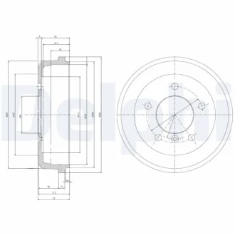 Тормозной барабан Delphi BF168