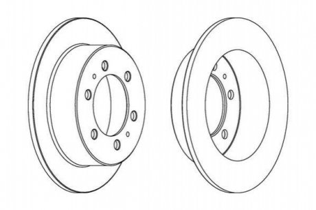 Тормозной диск Jurid 562530JC