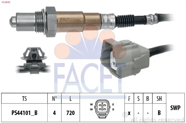 Датчик кисню (лямбда-зонд) Mazda 3 (13-), 6 (13-) 1.5, 2.0, 2.5 SkyActiv Facet FACET 10.8565 (фото 1)