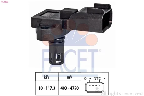Датчик абсолютного тиску FACET 103203