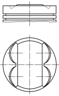 Поршень двигуна MAHLE / KNECHT 081PI00107000