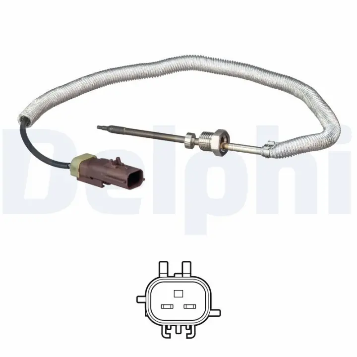 Датчик температури вихлопних газів (після DPF) CHRYSLER 300C JEEP GRAND CHEROKEE, GRAND CHEROKEE IV 3.0D 01.11- Delphi TS30255 (фото 1)