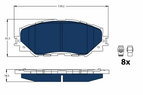 Автозапчастина TRW GDB3425BTE