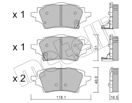 Автозапчастина Metelli 22-1228-0