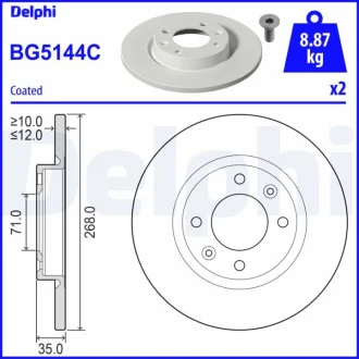 Автозапчастина Delphi BG5144C