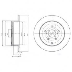 Тормозной диск Delphi BG4237