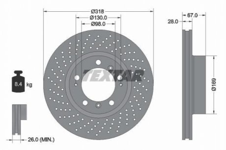 Автозапчастина TEXTAR 92100005 (фото 1)