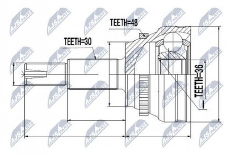 Автозапчастина NTY NPZ-TY-066