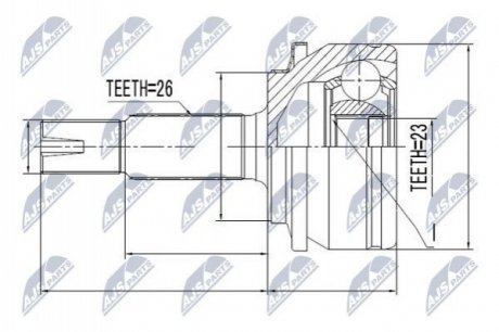 Автозапчастина NTY NPZ-TY-061