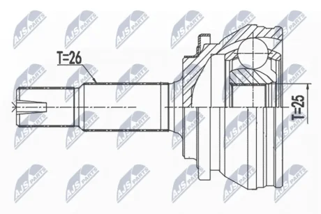 Автозапчастина NTY NPZ-TY-013 (фото 1)