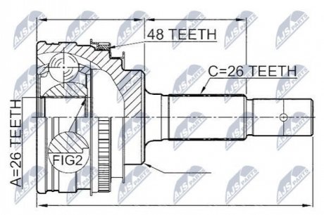 Автозапчастина NTY NPZ-TY-003