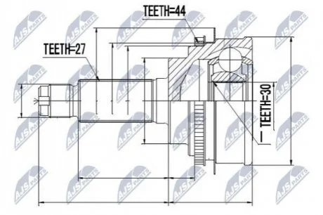 Автозапчастина NTY NPZ-SB-011