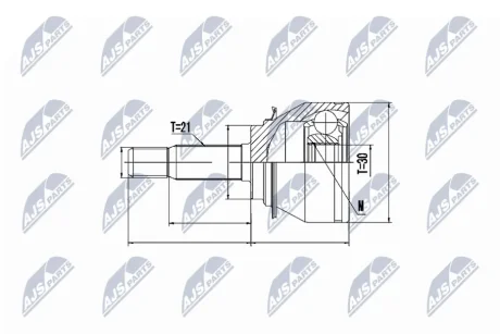 Автозапчастина NTY NPZ-RE-045