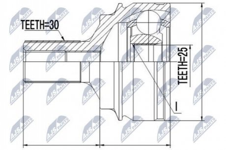 Автозапчастина NTY NPZ-ME-016