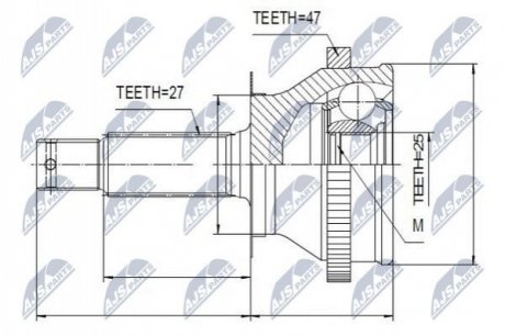 Автозапчастина NTY NPZ-HY-535