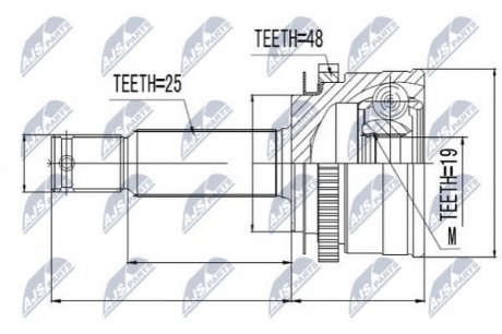 Автозапчастина NTY NPZ-HY-502