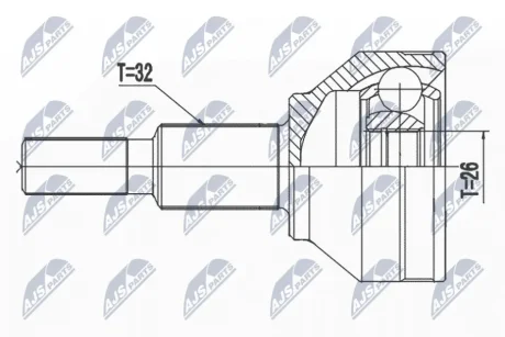 Автозапчастина NTY NPZ-CH-031