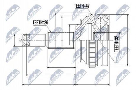 Автозапчастина NTY NPZ-CH-001