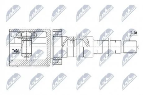 Автозапчастина NTY NPW-VV-082