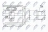 Внутренний шрус Toyota auris 1.8hybrid 1122 prius,4304047030 NTY NPWTY156 (фото 1)
