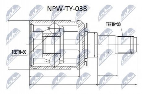 Автозапчастина NTY NPW-TY-038