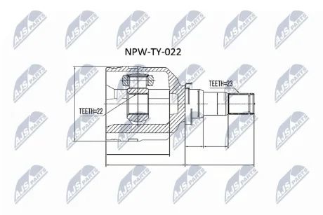 ПИЛЬОВИК ШРУСа NTY NPW-TY-022