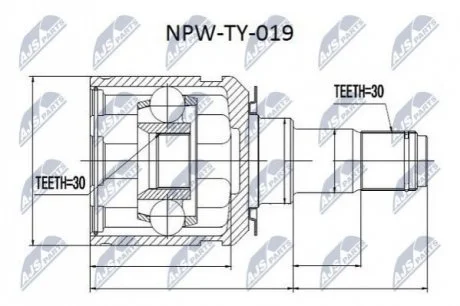 Автозапчастина NTY NPW-TY-019