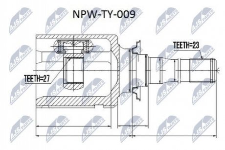 Автозапчастина NTY NPW-TY-009