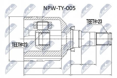 Автозапчастина NTY NPW-TY-005