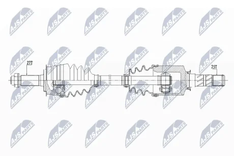 Приводний вал SUBARU LEGACY VI, OUTBACK (BS) (вир-во) NTY NPW-SB-027