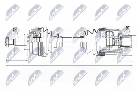 Автозапчастина NTY NPW-RE-054