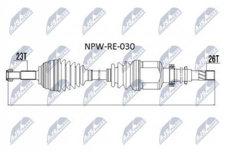 Автозапчастина Nty NPW-RE-030 (фото 1)