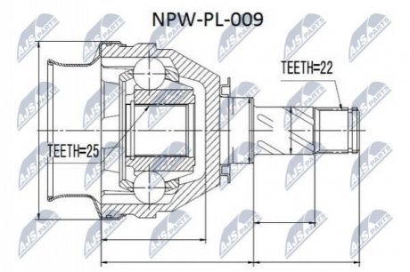 Автозапчастина NTY NPW-PL-009