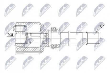 Автозапчастина NTY NPW-PE-038