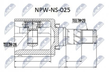 Автозапчастина NTY NPW-NS-025